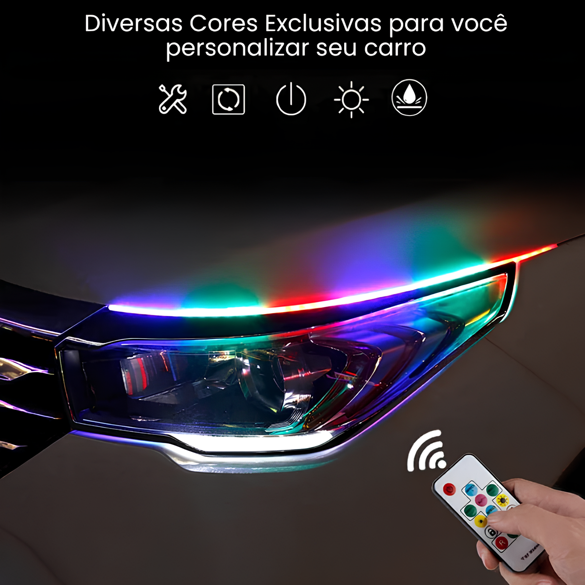 KIT Fita LED DRL Personalizável para você transformar seu carro - COMPRE 1 E LEVE 2